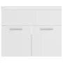 Mueble con lavabo blanco brillante aglomerado de vidaXL, Tocadores de baño - Ref: Foro24-3070820, Precio: 140,82 €, Descuento: %
