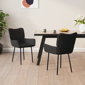 Sillas de comedor 2 unidades terciopelo negro de , Sillas de comedor - Ref: Foro24-344826, Precio: 110,36 €, Descuento: %