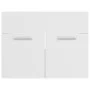 Mueble con lavabo blanco brillante aglomerado de vidaXL, Tocadores de baño - Ref: Foro24-3070820, Precio: 140,82 €, Descuento: %