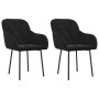 Sillas de comedor 2 unidades terciopelo negro de , Sillas de comedor - Ref: Foro24-344851, Precio: 134,79 €, Descuento: %