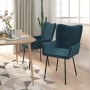 Sillas de comedor 2 unidades terciopelo azul de , Sillas de comedor - Ref: Foro24-344885, Precio: 111,59 €, Descuento: %
