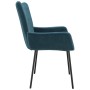 Sillas de comedor 2 unidades terciopelo azul de , Sillas de comedor - Ref: Foro24-344885, Precio: 111,59 €, Descuento: %