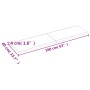 Estante de pared madera maciza roble sin tratar 160x40x(2-4) cm de , Estantes y estanterías - Ref: Foro24-363590, Precio: 80,...