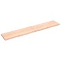 Estante de pared madera maciza roble sin tratar 220x40x(2-4) cm de , Estantes y estanterías - Ref: Foro24-363614, Precio: 105...