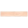 Estante de pared madera maciza roble sin tratar 220x40x(2-4) cm de , Estantes y estanterías - Ref: Foro24-363614, Precio: 105...