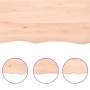 Estante de pared madera maciza roble sin tratar 220x40x(2-4) cm de , Estantes y estanterías - Ref: Foro24-363614, Precio: 105...