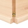 Estante de pared madera maciza roble sin tratar 220x40x(2-4) cm de , Estantes y estanterías - Ref: Foro24-363614, Precio: 105...