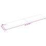 Estante de pared madera maciza roble sin tratar 220x40x(2-4) cm de , Estantes y estanterías - Ref: Foro24-363614, Precio: 105...