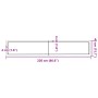 Estante de pared madera maciza roble sin tratar 220x40x(2-4) cm de , Estantes y estanterías - Ref: Foro24-363614, Precio: 105...