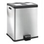 EKO Cubo de basura de pedal Rejoice 2x30 L plateado mate de , Contenedores de residuos - Ref: Foro24-440035, Precio: 154,15 €...