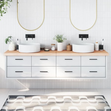 Encimera de baño madera maciza sin tratar 200x50x(2-6) cm de , Encimeras - Ref: Foro24-3156078, Precio: 137,18 €, Descuento: %