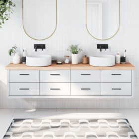 Encimera de baño madera maciza sin tratar 220x50x(2-6) cm de , Encimeras - Ref: Foro24-3156086, Precio: 154,84 €, Descuento: %