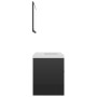 Conjunto de muebles de baño aglomerado negro brillante de vidaXL, Muebles de baño - Ref: Foro24-3070872, Precio: 149,35 €, De...