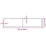 Encimera de baño madera maciza sin tratar 220x50x(2-6) cm de , Encimeras - Ref: Foro24-3156086, Precio: 154,84 €, Descuento: %