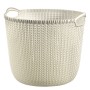 Curver Cesta de almacenamiento Knit redonda L blanco crema de , Cestas para almacenaje - Ref: Foro24-443843, Precio: 37,97 €,...