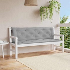 Cojín de banco de jardín tela Oxford gris 150x(50+50)x7 cm de , Cojines para sillas y sofás - Ref: Foro24-315017, Precio: 52,...
