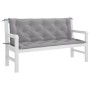 Cojín de banco de jardín tela Oxford gris 150x(50+50)x7 cm de , Cojines para sillas y sofás - Ref: Foro24-315017, Precio: 52,...