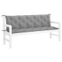 Cojín de banco de jardín tela Oxford gris 180x(50+50)x7 cm de , Cojines para sillas y sofás - Ref: Foro24-315029, Precio: 64,...