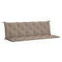 Cojín de banco de jardín tela Oxford taupe 180x(50+50)x7 cm de , Cojines para sillas y sofás - Ref: Foro24-315036, Precio: 63...