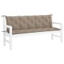 Cojín de banco de jardín tela Oxford taupe 180x(50+50)x7 cm de , Cojines para sillas y sofás - Ref: Foro24-315036, Precio: 63...