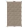 Cojín de banco de jardín tela Oxford taupe 180x(50+50)x7 cm de , Cojines para sillas y sofás - Ref: Foro24-315036, Precio: 63...