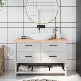 Encimera de baño madera maciza sin tratar 120x40x(2-6) cm de , Encimeras - Ref: Foro24-3156044, Precio: 75,14 €, Descuento: %