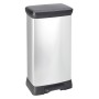 Curver Papelera de pedal Deco rectangular plateada 50 L de , Cubos de la basura y papeleras - Ref: Foro24-443829, Precio: 88,...