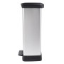 Curver Papelera de pedal Deco rectangular plateada 50 L de , Cubos de la basura y papeleras - Ref: Foro24-443829, Precio: 88,...