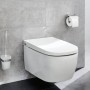 Kleine Wolke Portarrollo de papel higiénico con tapa Meo plateado de , Portarrollos - Ref: Foro24-442308, Precio: 43,90 €, De...