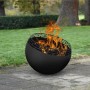 Esschert Design Brasero en forma de bola enrejado negro de , Chimeneas - Ref: Foro24-442355, Precio: 320,92 €, Descuento: %