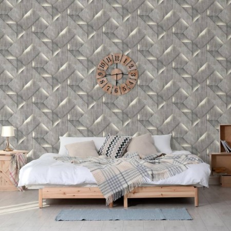 DUTCH WALLCOVERINGS Papel pintado Onyx gris oscuro de , Papel pintado - Ref: Foro24-442577, Precio: 30,60 €, Descuento: %