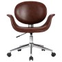 Silla de oficina giratoria de cuero sintético marrón de , Sillas de oficina - Ref: Foro24-3054826, Precio: 171,29 €, Descuent...