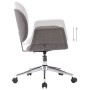 Sillas de comedor giratorias 2 unidades tela gris de , Sillas de comedor - Ref: Foro24-3054866, Precio: 278,42 €, Descuento: %
