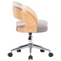 Sillas comedor giratorias 2 uds madera curvada tela gris taupe de , Sillas de comedor - Ref: Foro24-3054923, Precio: 262,98 €...