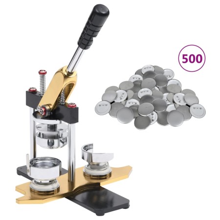 Máquina de hacer insignias con 500 piezas de chapas 44 mm de , Manualidades - Ref: Foro24-3056505, Precio: 177,97 €, Descuent...