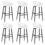 Mesa alta y taburetes de bar de 7 piezas blanco de , muebles para cocinas y comedores - Ref: Foro24-3057446, Precio: 503,24 €...