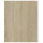 Mueble con lavabo aglomerado blanco y roble Sonoma de vidaXL, Tocadores de baño - Ref: Foro24-3070852, Precio: 294,30 €, Desc...