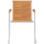 Sillas de jardín con cojines 2 uds madera maciza acacia y acero de , Sillas de jardín - Ref: Foro24-3061490, Precio: 233,26 €...