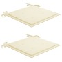 Sillas de jardín con cojines 2 uds madera maciza acacia y acero de , Sillas de jardín - Ref: Foro24-3061490, Precio: 233,26 €...