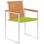 Sillas de jardín con cojines 2 uds madera maciza acacia y acero de , Sillas de jardín - Ref: Foro24-3061499, Precio: 256,33 €...