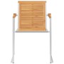 Sillas de jardín con cojines 2 uds madera maciza teca y acero de , Sillas de jardín - Ref: Foro24-3061522, Precio: 278,93 €, ...