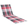 Tumbona con cojín madera maciza de acacia y acero galvanizado de , Tumbonas - Ref: Foro24-3061555, Precio: 275,34 €, Descuent...