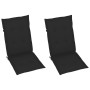 Sillas de jardín reclinables 2 uds madera maciza acacia cojines de , Sillas de jardín - Ref: Foro24-3064066, Precio: 183,59 €...