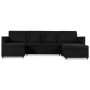 Sofá cama extraíble de 4 plazas tela negro de , Sofás - Ref: Foro24-287224, Precio: 1,00 €, Descuento: %