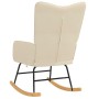 Silla mecedora de tela color crema de , Mecedoras - Ref: Foro24-327613, Precio: 113,34 €, Descuento: %