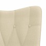 Silla mecedora de tela color crema de , Mecedoras - Ref: Foro24-327613, Precio: 113,34 €, Descuento: %