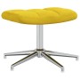 Sillón de relax con taburete terciopelo amarillo mostaza de , Sillones - Ref: Foro24-328135, Precio: 171,55 €, Descuento: %