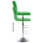 Taburetes de cocina 2 unidades cuero sintético verde de , Taburetes de cocina - Ref: Foro24-323642, Precio: 128,62 €, Descuen...