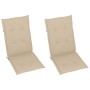 Silla mecedora con cojines madera maciza de acacia de , Sillas de jardín - Ref: Foro24-3064182, Precio: 206,86 €, Descuento: %