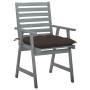 Sillas comedor de jardín 3 uds madera maciza acacia y cojines de , Sillas de jardín - Ref: Foro24-3064451, Precio: 284,75 €, ...